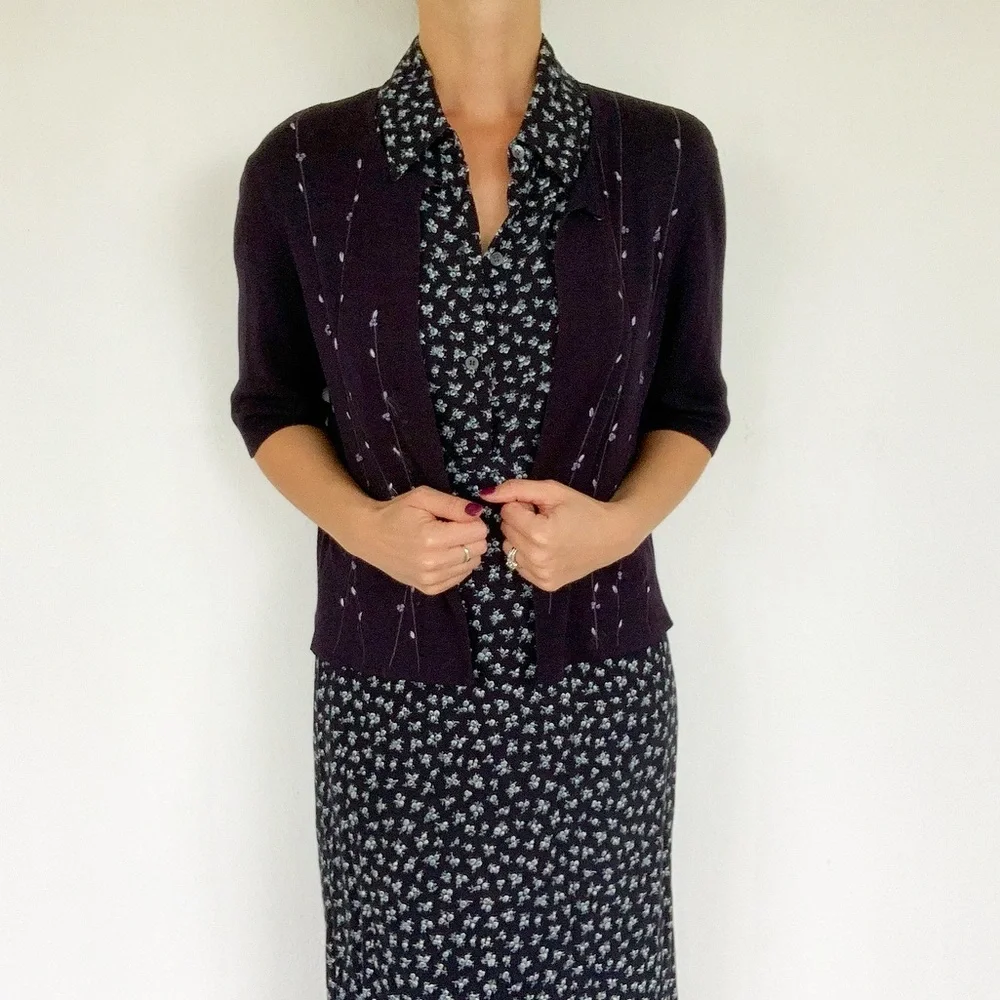 Vintage Josephine Chaus three piece matching skirt set size 10